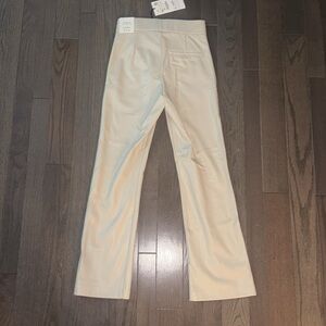 Zara cream high rise pants